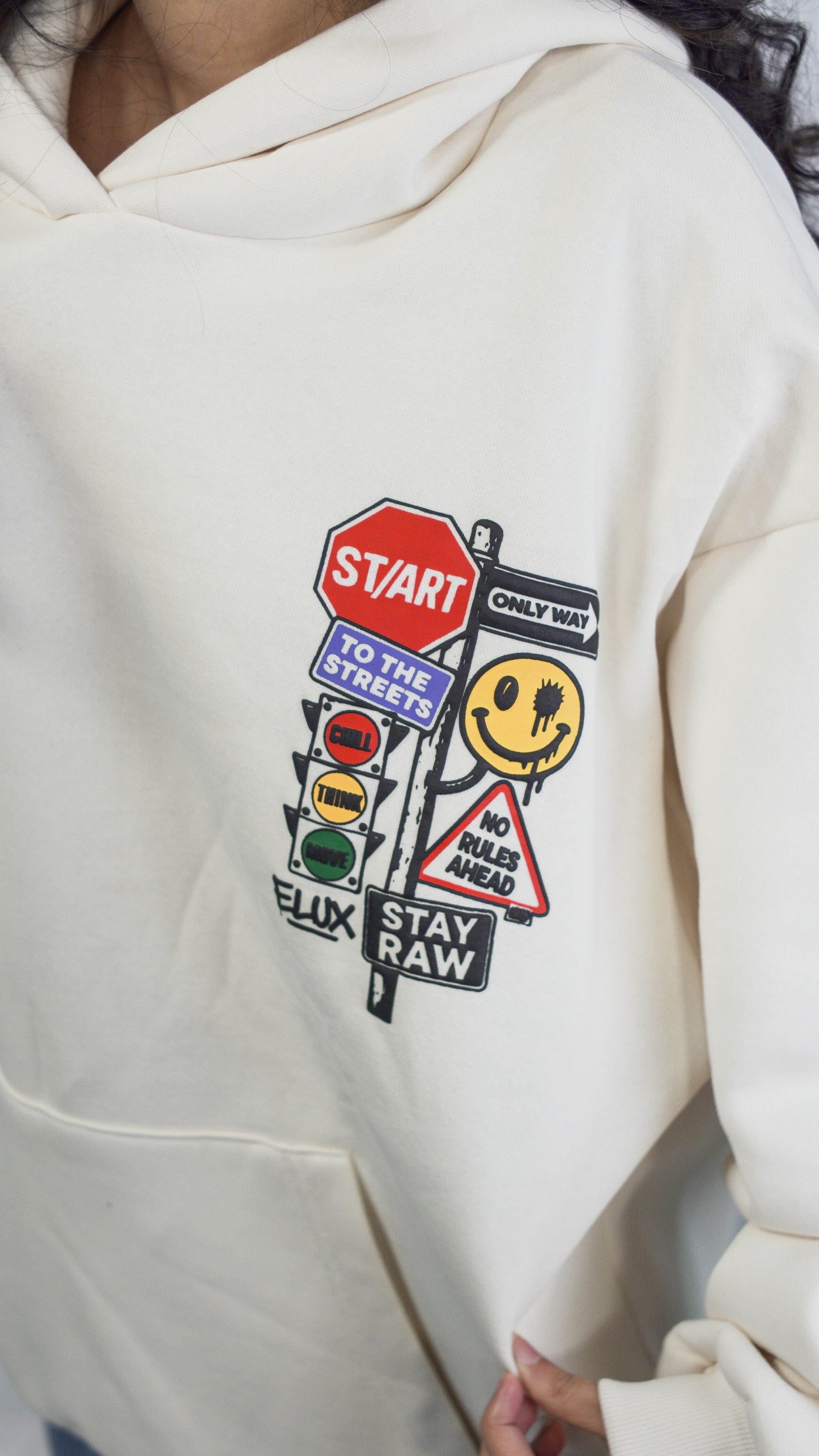 Urban Street Signs Graphic Hoodie