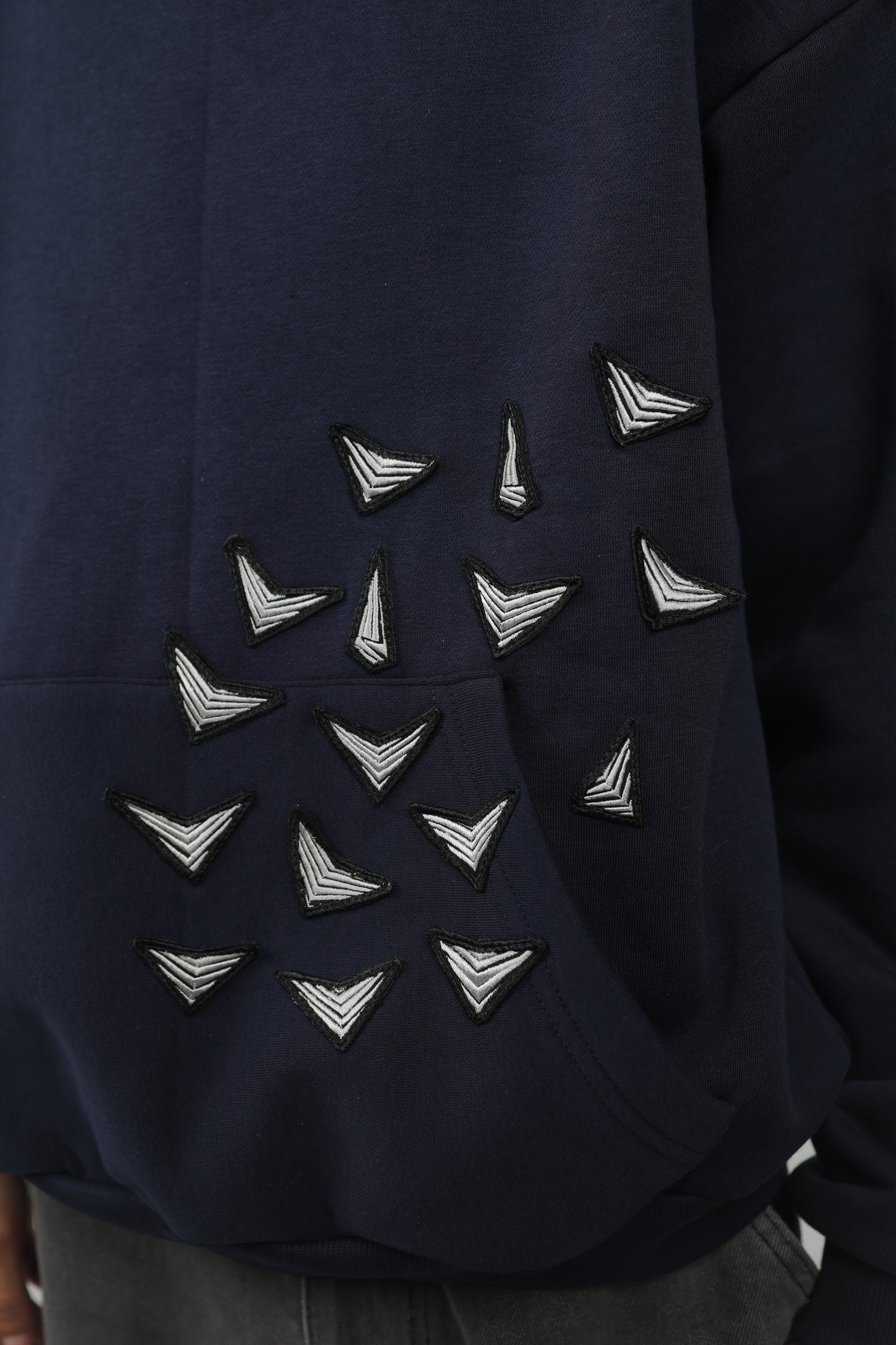 ELUX Arrow Hoodie embroidery detail