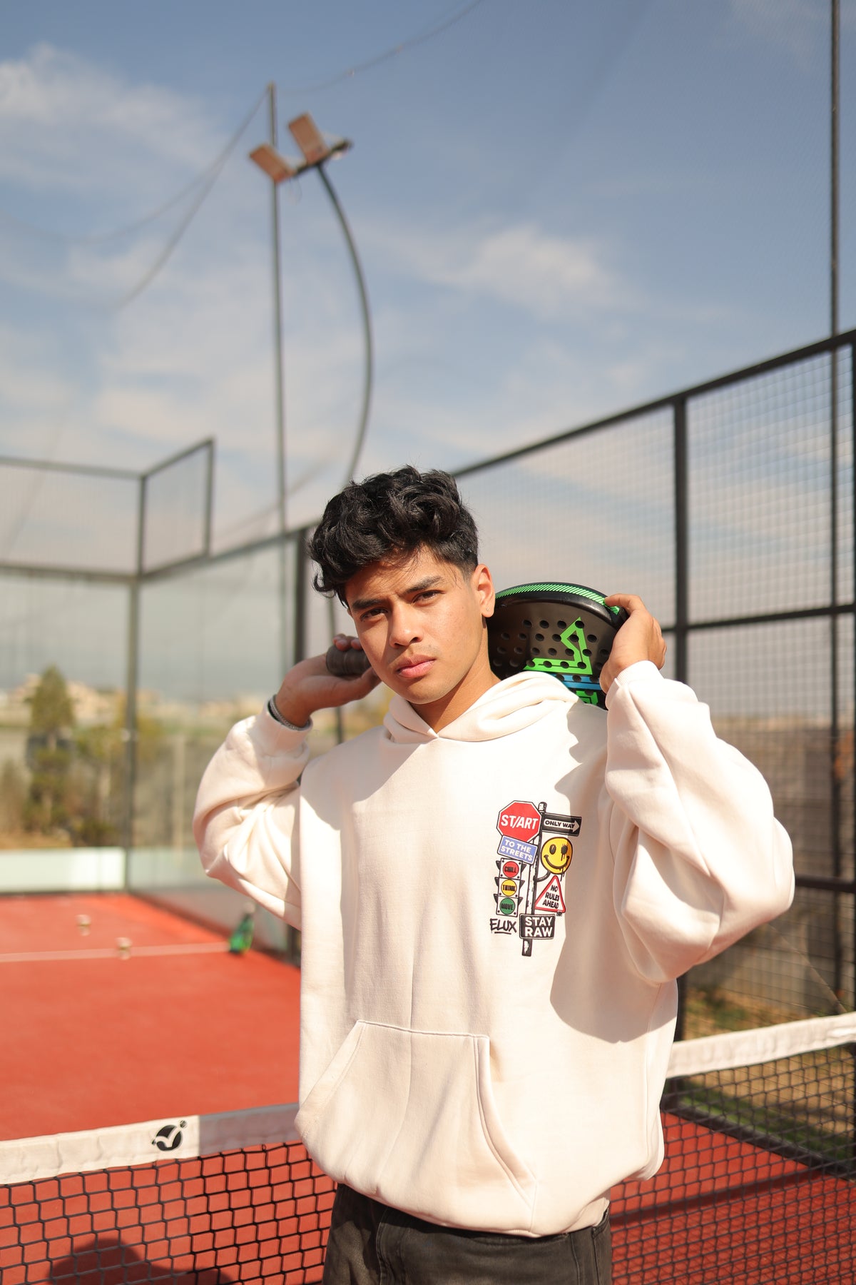 Urban Street Signs Graphic Hoodie