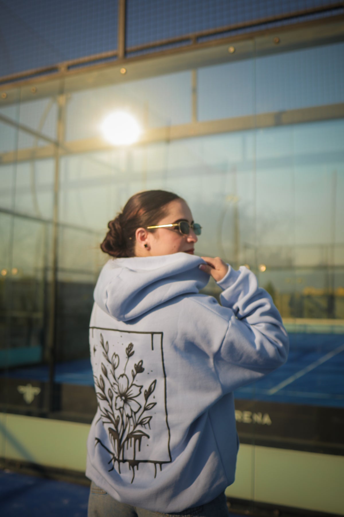Dripping Floral Graphic Unisex Hoodie