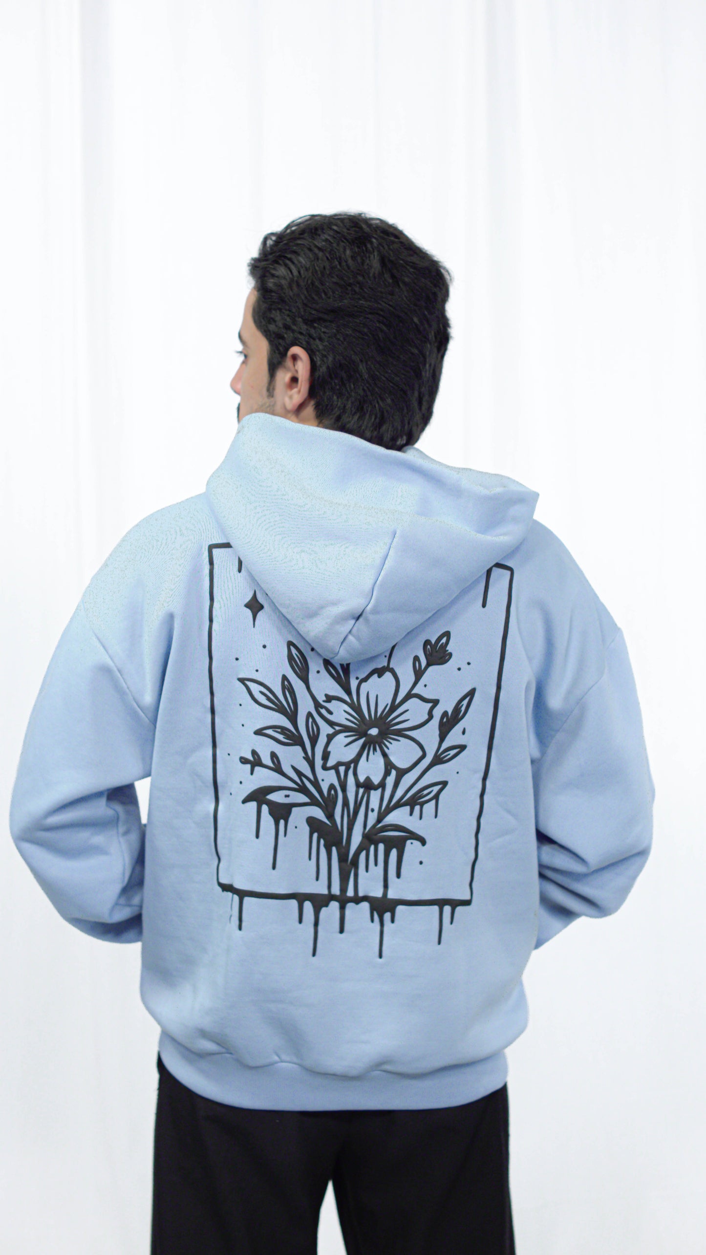 Dripping Floral Graphic Unisex Hoodie