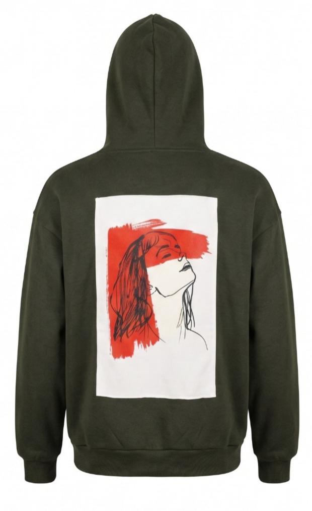 Abstract Portrait Graphic Unisex Hoodie