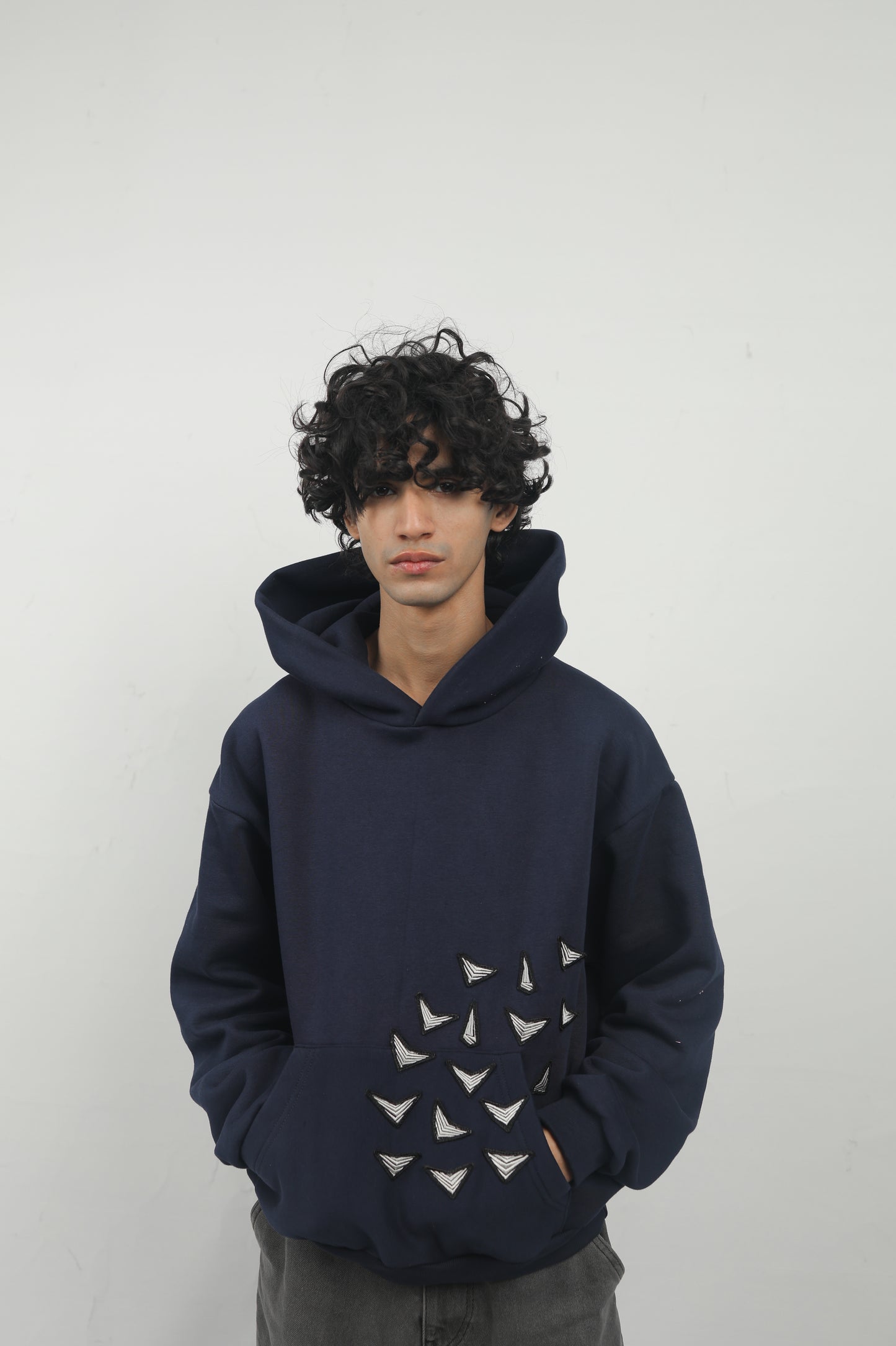 ELUX Arrow Embroidery Hoodie front view
