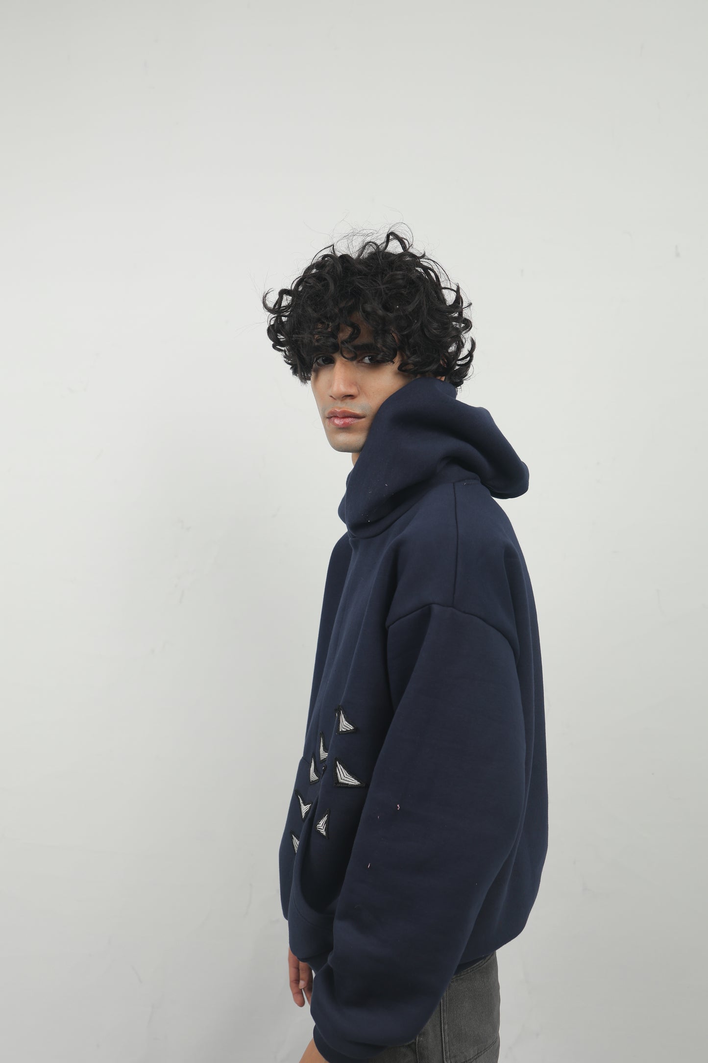 ELUX Arrow Embroidery Hoodie side view