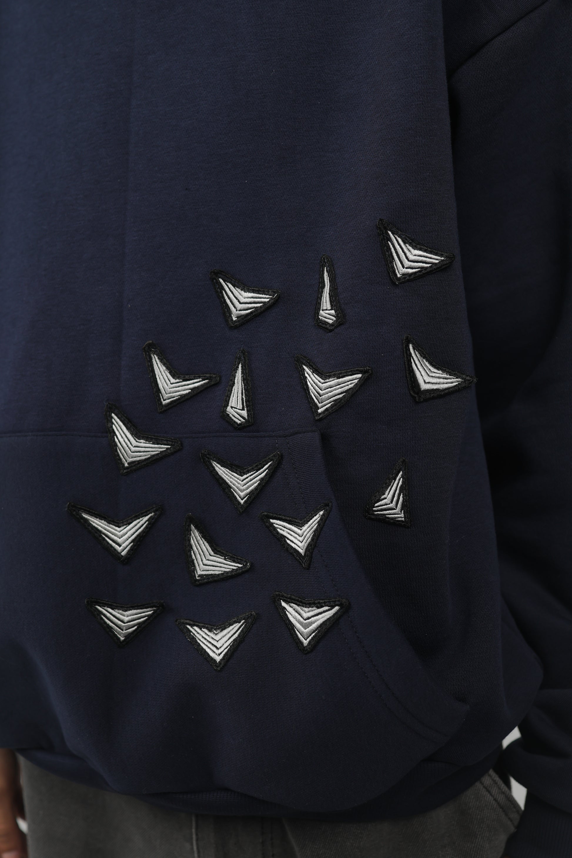 ELUX Arrow Hoodie embroidery detail