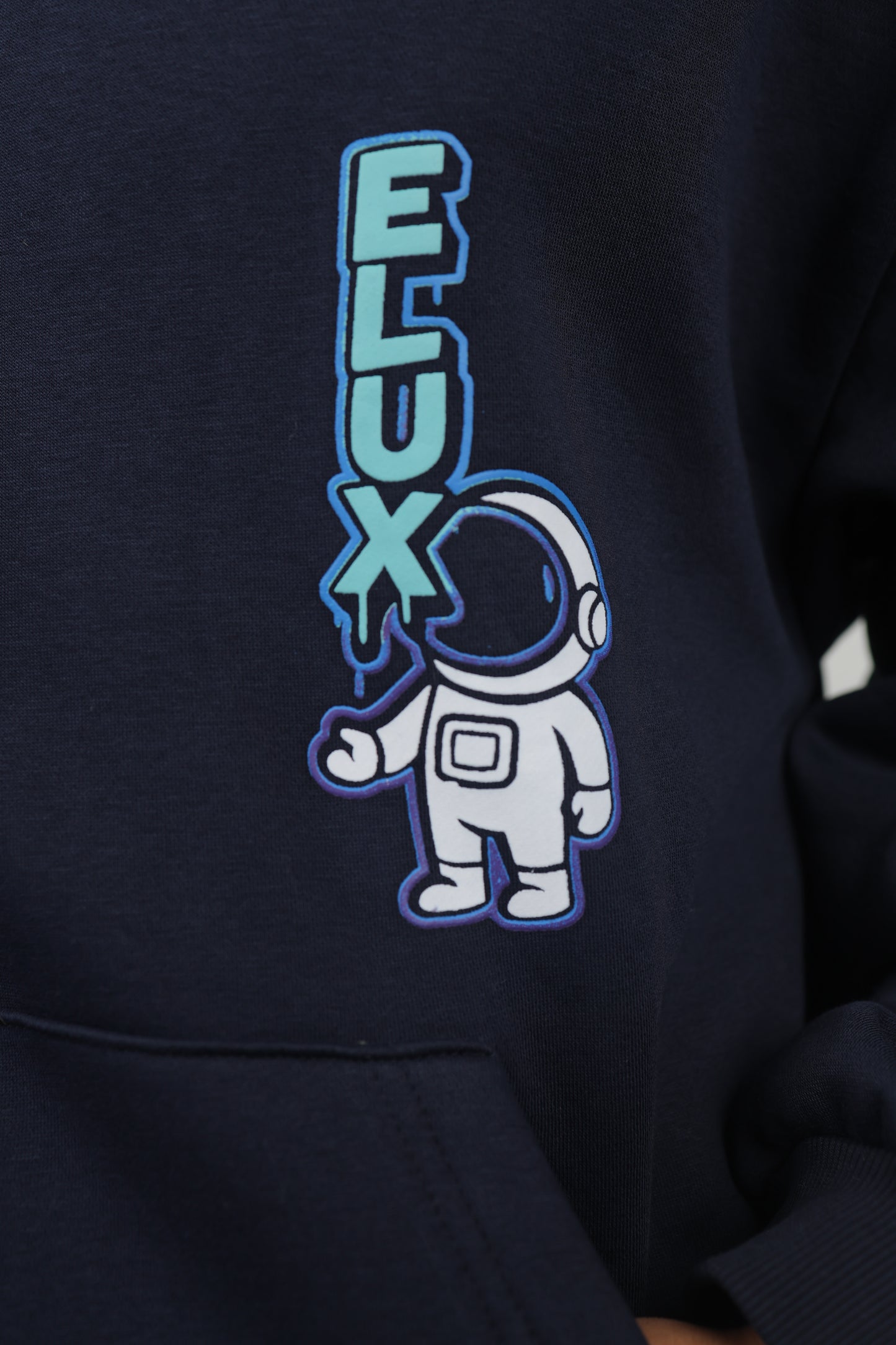 ELUX Astronaut Hoodie print detail