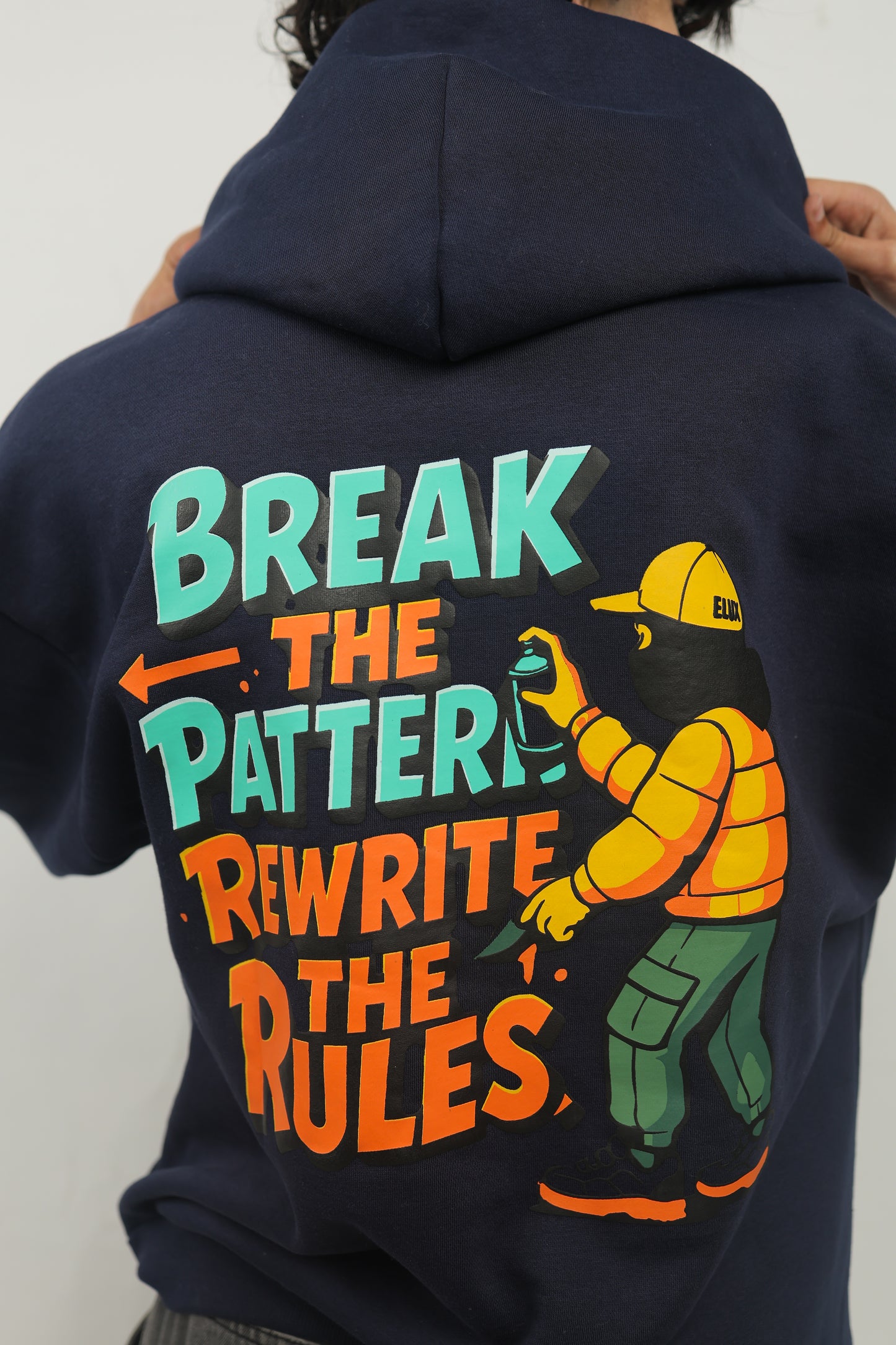 ELUX Break The Pattern Hoodie print detail
