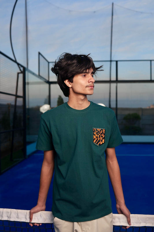 ELUX Geometric Embroidered Graphic Tee
