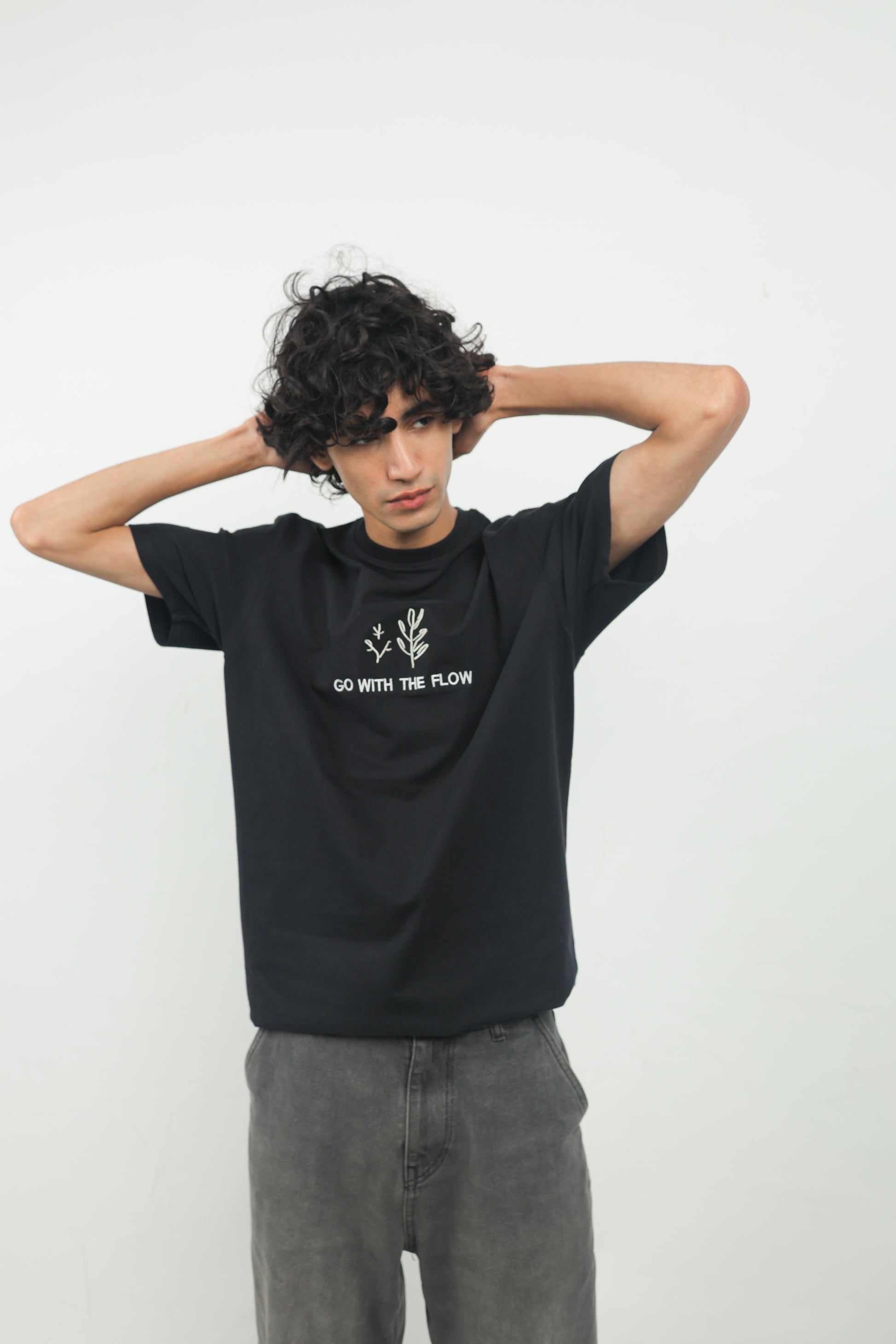 ELUX Go With The Flow Embroidered Tee front view