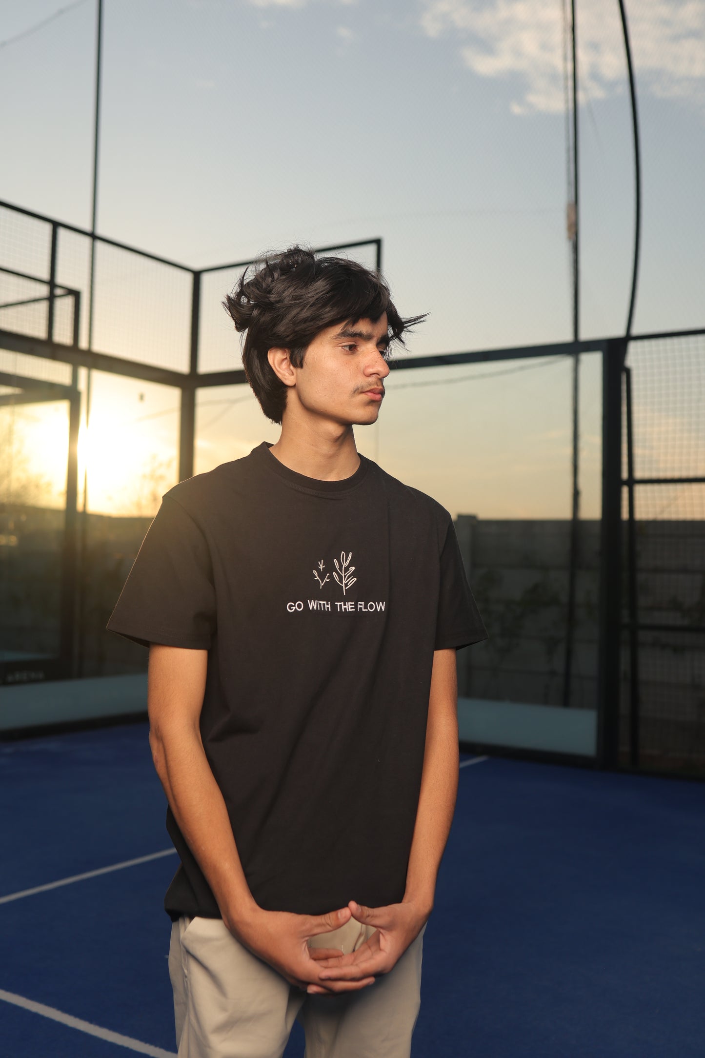 ELUX Go With The Flow Embroidered Tee