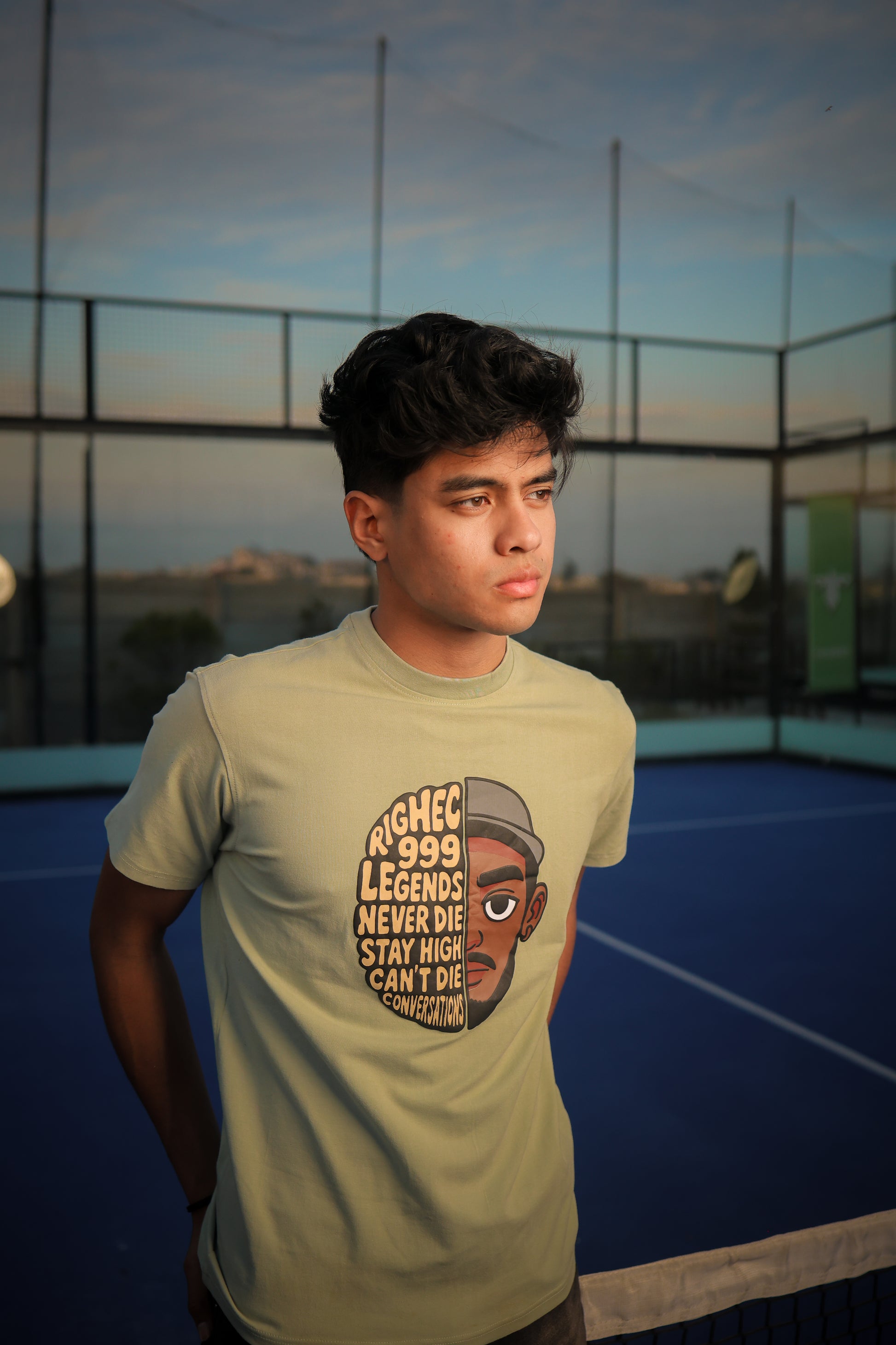ELUX Legends Never Die Graphic Tee side view