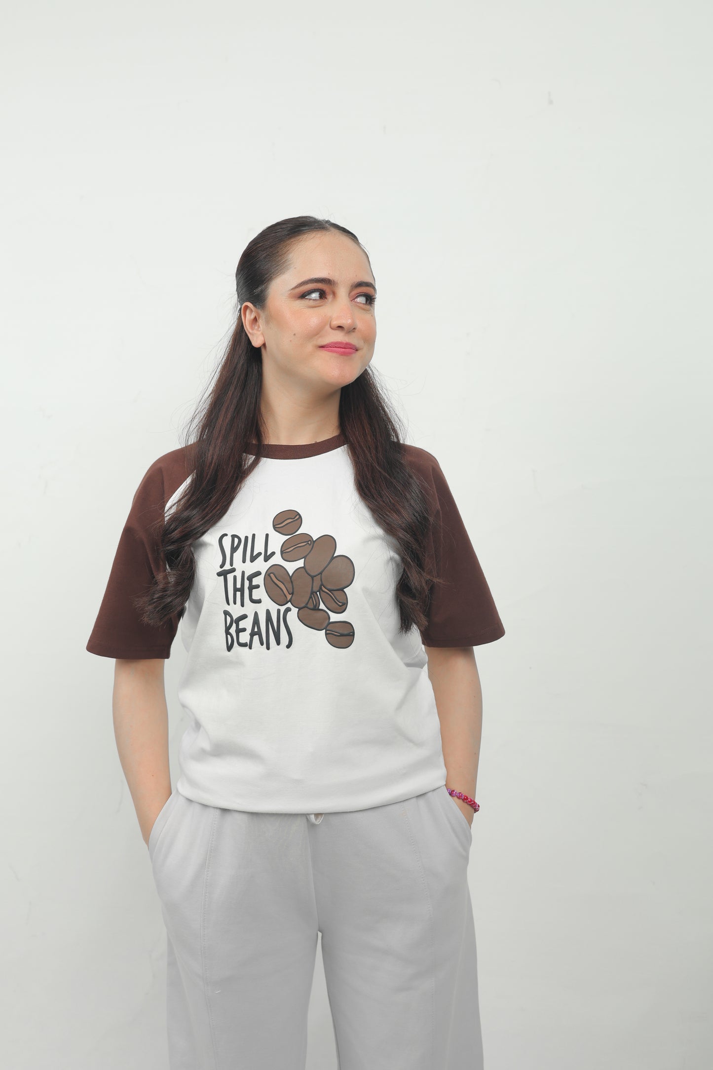 ELUX Spill The Beans Coffee Graphic Tee front view