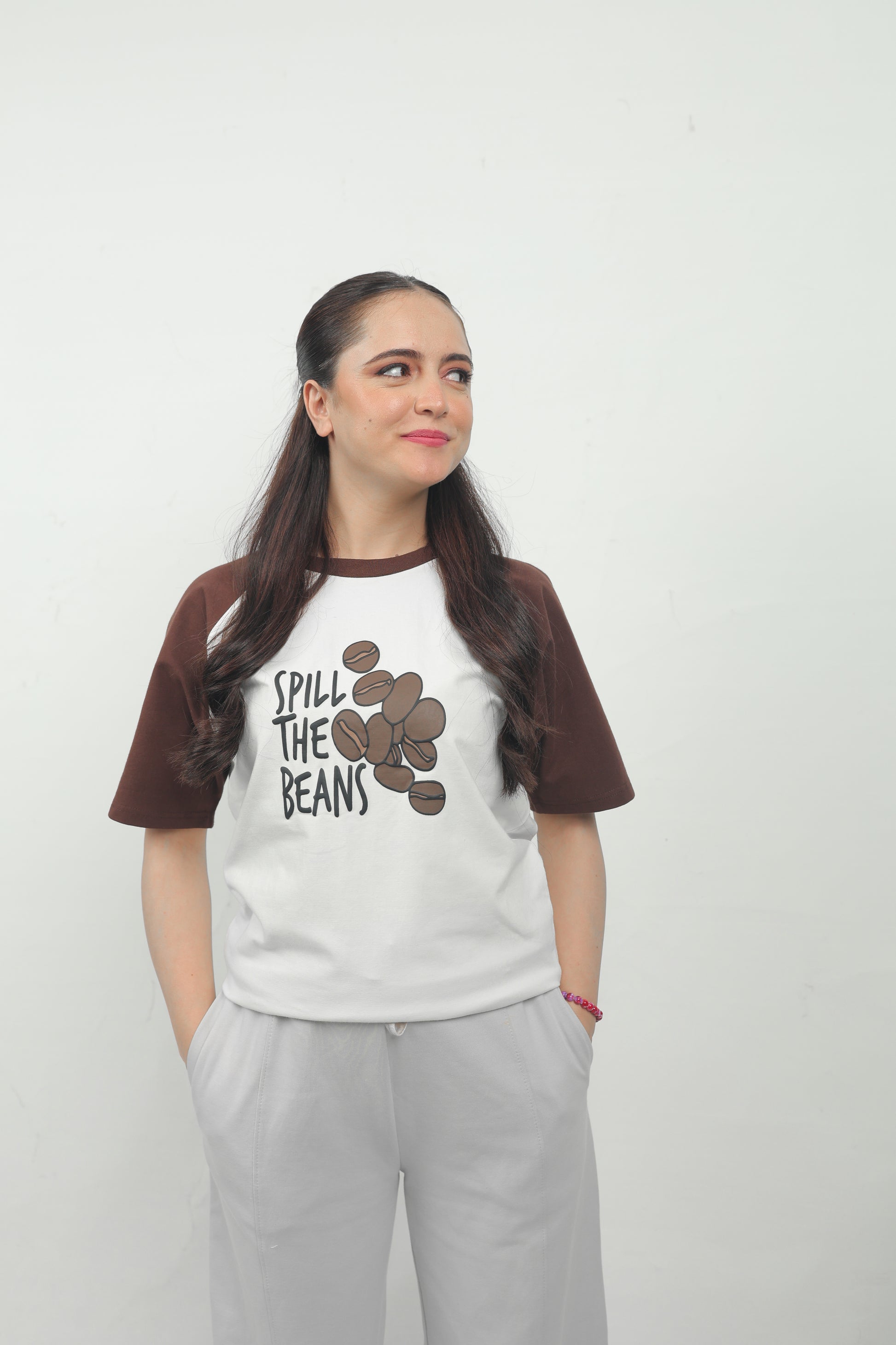 ELUX Spill The Beans Coffee Graphic Tee front view