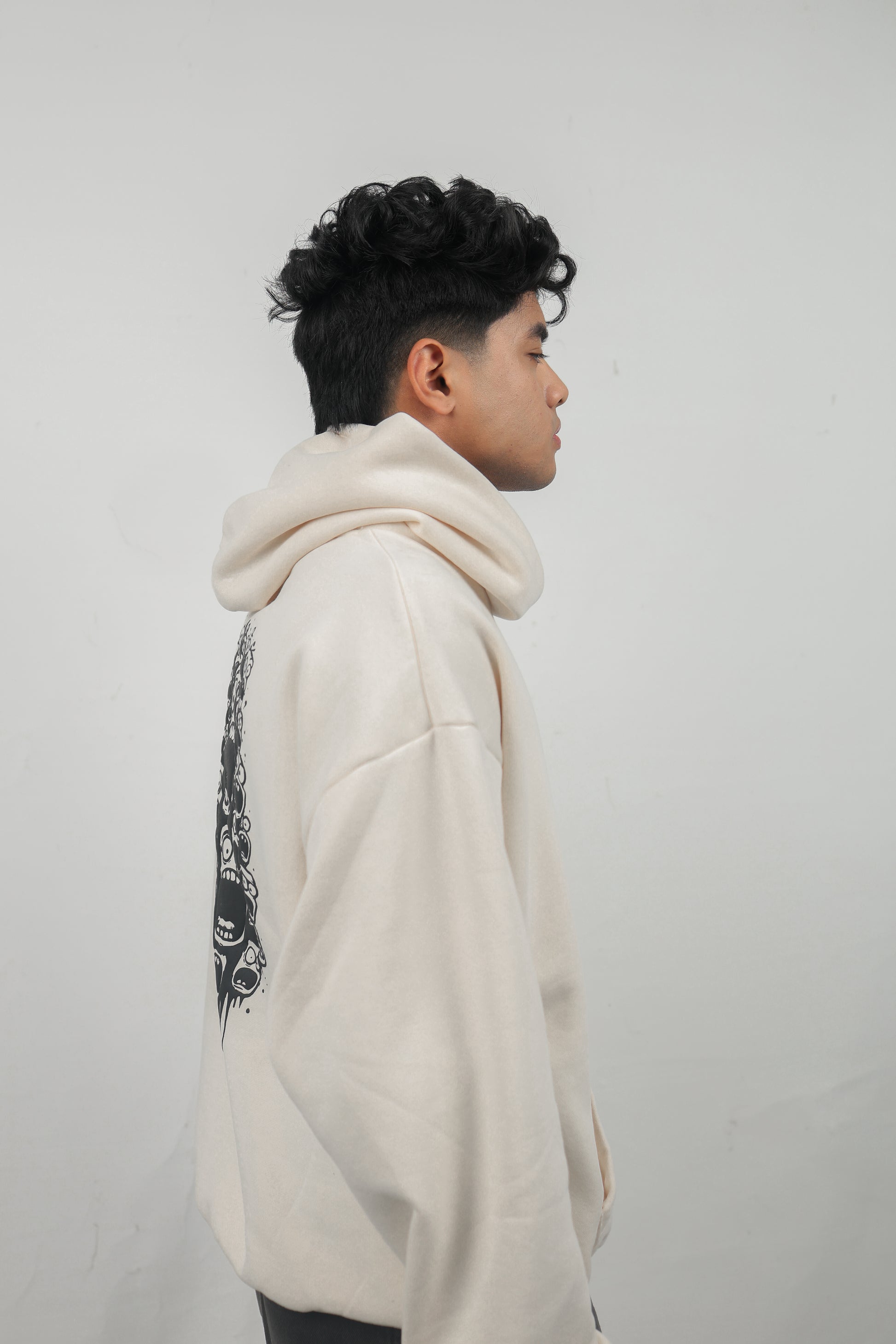 ELUX Urban Monster Back Graphic Hoodie side view