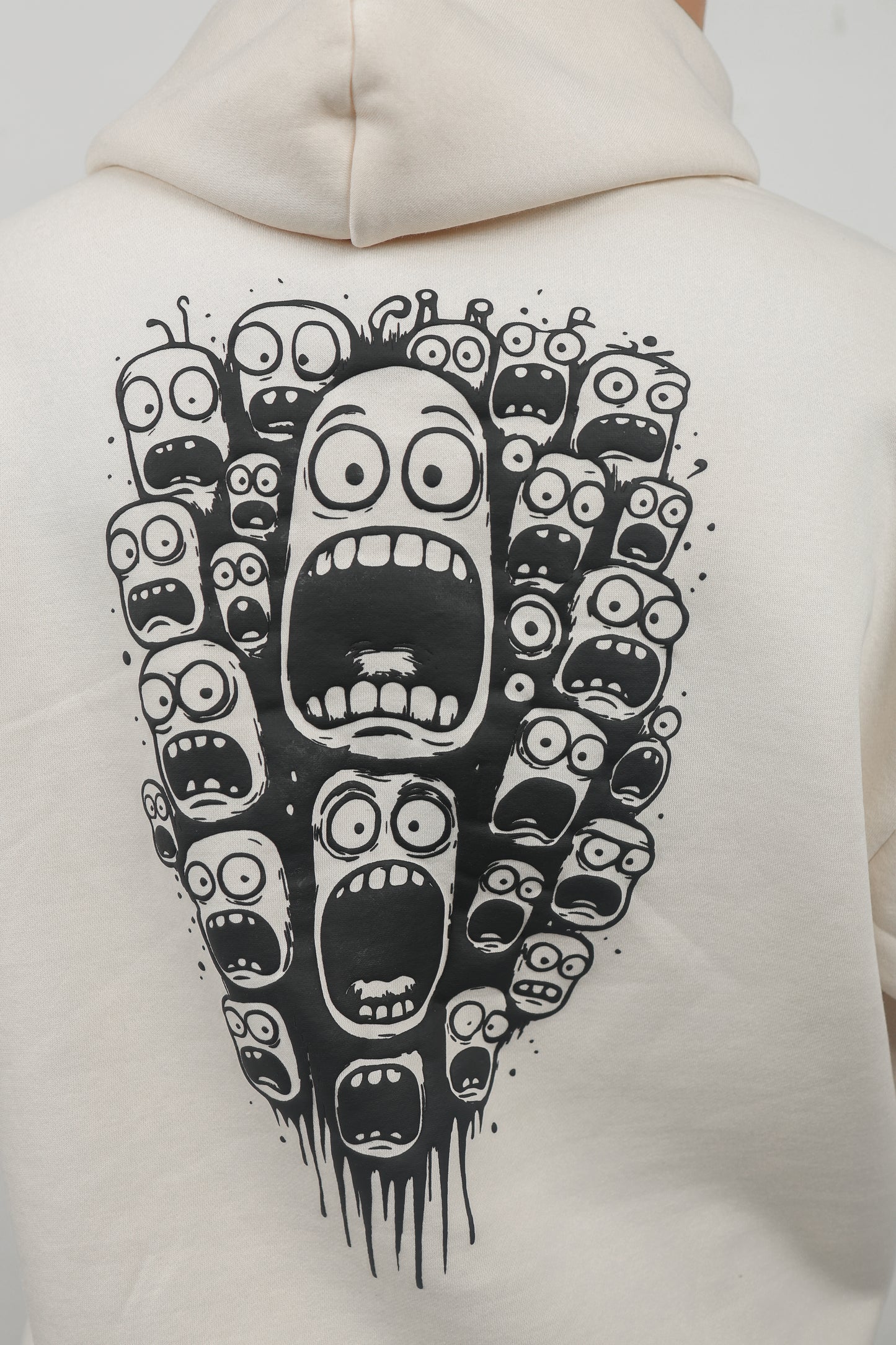 ELUX Urban Monster Back Graphic Hoodie back design detail