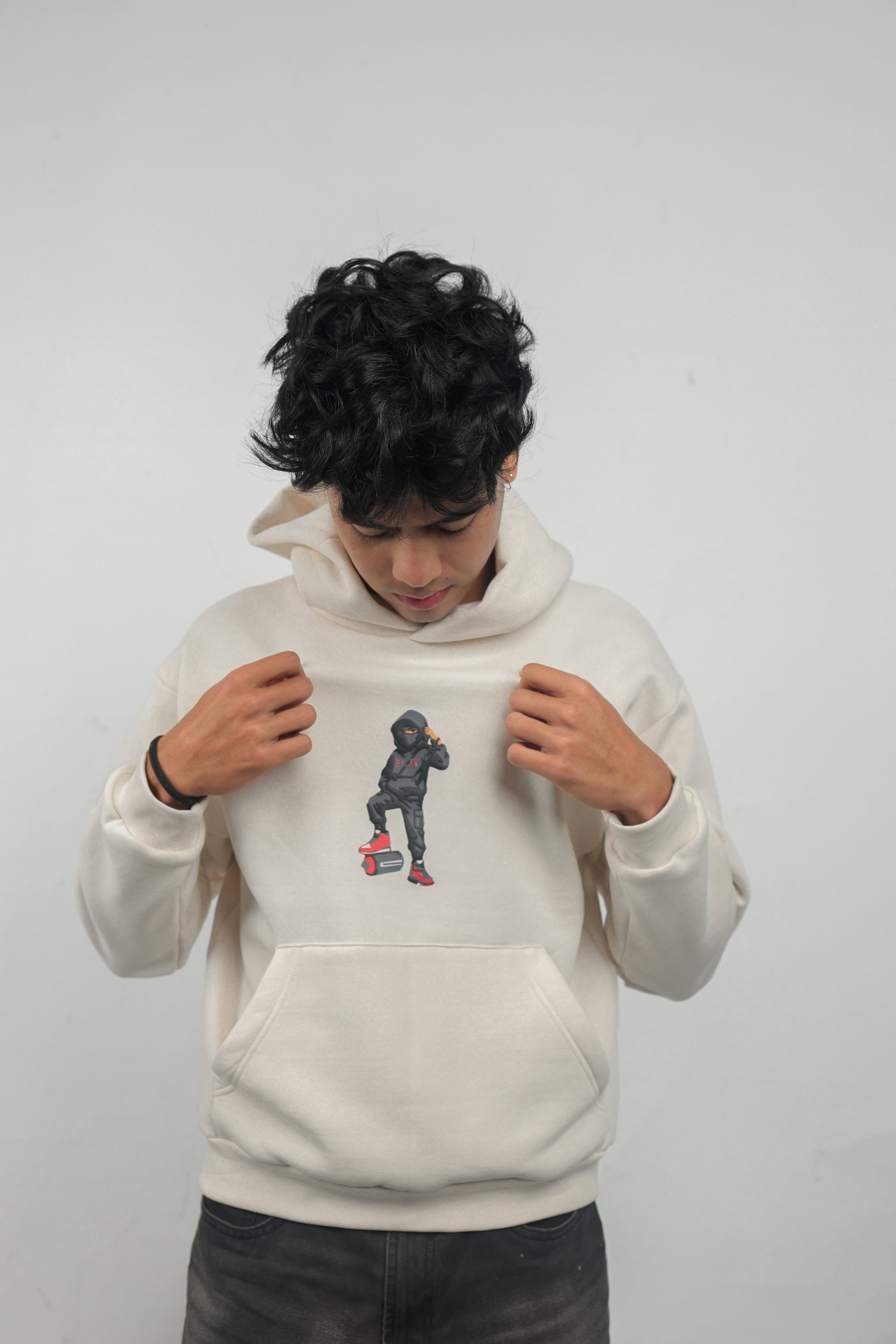 ELUX Urban Rebel Graphic Hoodie angled view